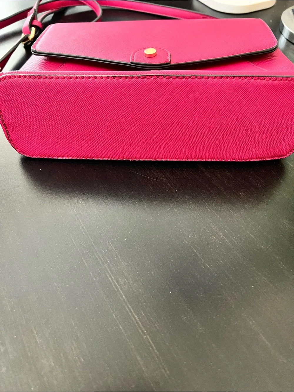 Women's Fuchsia Crossbody Bag - Sleek Everyday Shoulder Bag